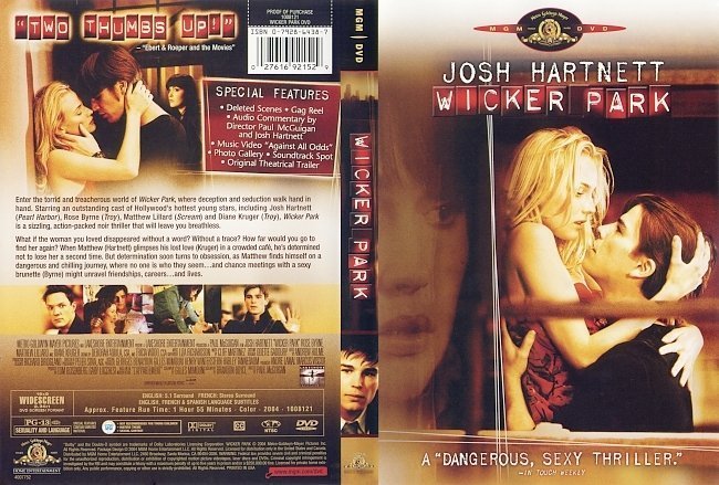 dvd cover Wicker Park (2004)