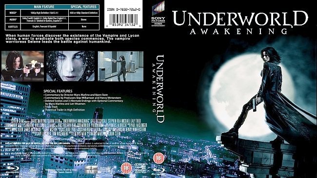 dvd cover Underworld: Awakening