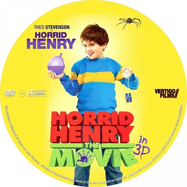 dvd cover Horrid Henry: The Movie (2011) R1