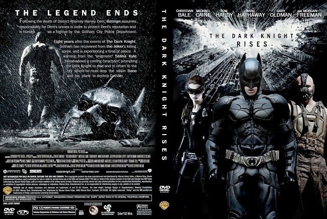 dvd cover The Dark Knight Rises