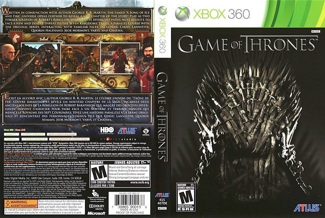 dvd cover Game Of Thrones