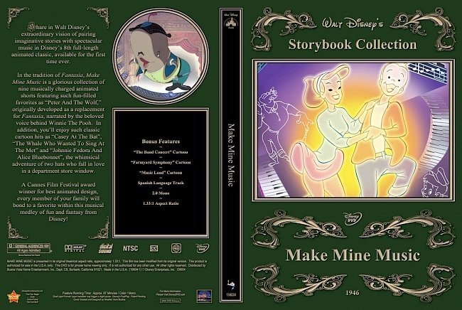 dvd cover Make Mine Music