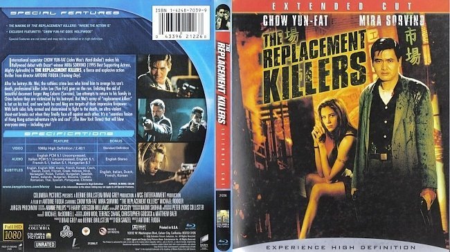 dvd cover The Replacement Killers Bluray f