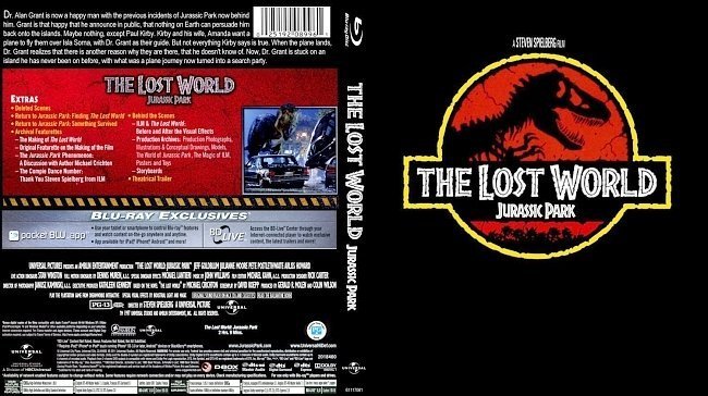 dvd cover Jurassic Park 2 The Lost World Bluray