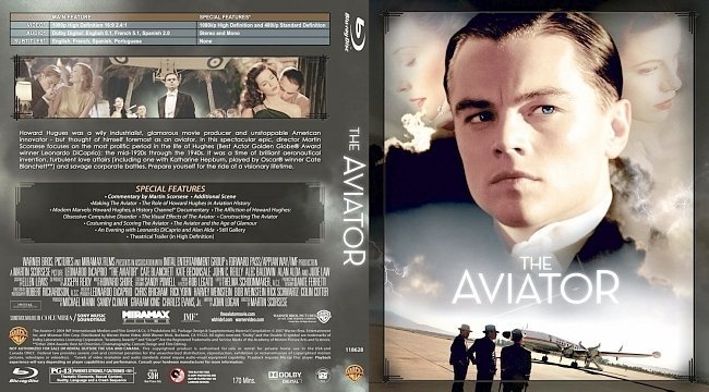 dvd cover The Aviator Blu ray