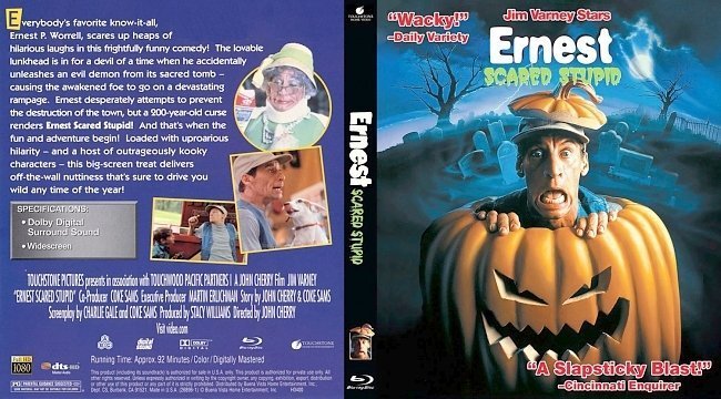 dvd cover Ernest Scared Stupid