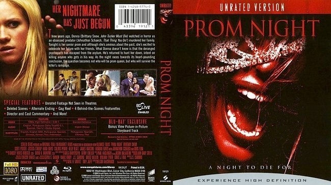 dvd cover Prom Night English Bluray f