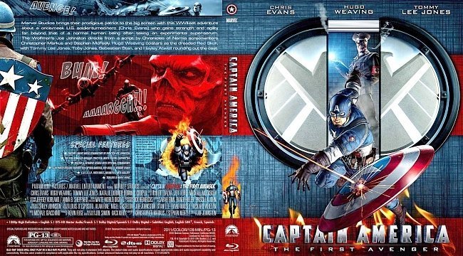 Captain America: The First Avenger (2011) – Front Blu-ray cover 