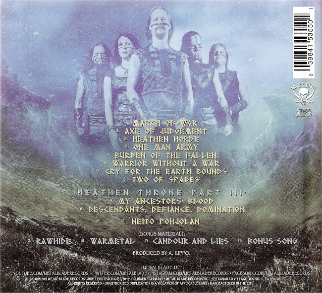 dvd cover Ensiferum - One Man Army