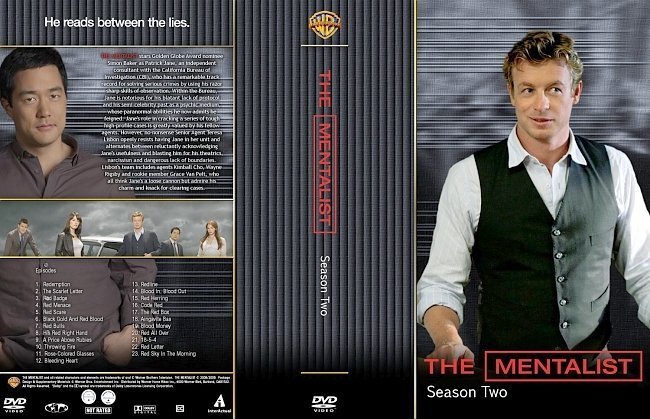dvd cover The Mentalist Season 2