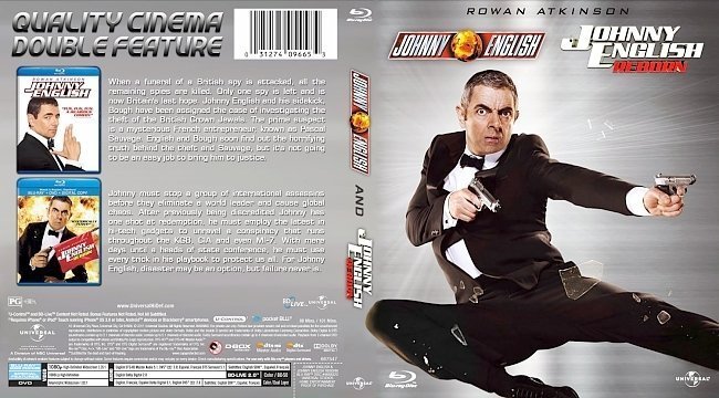dvd cover Johnny English Double Feature