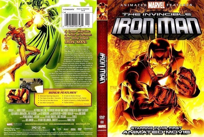 dvd cover The Invincible Iron Man1