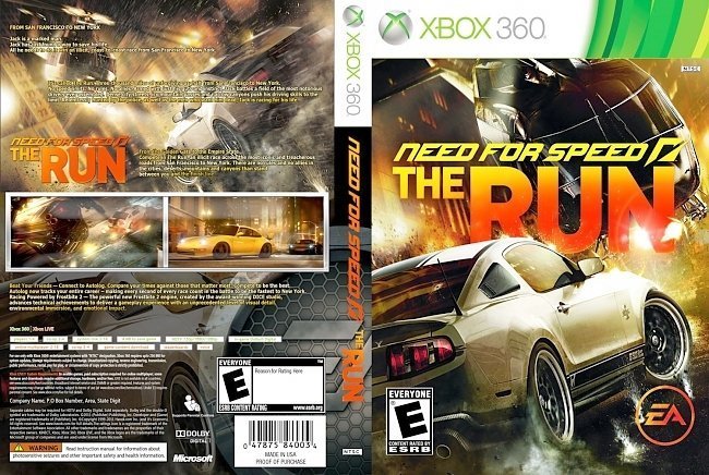 dvd cover Need For Speed On The Run NTSC f