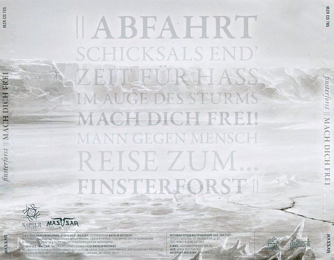 dvd cover Finsterforst - Mach Dich Frei (Russia)