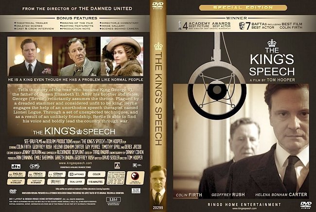 dvd cover The King's Speech