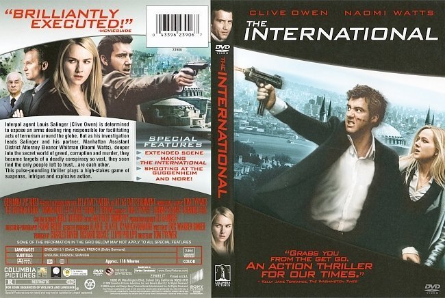 dvd cover The International (2009) WS R1