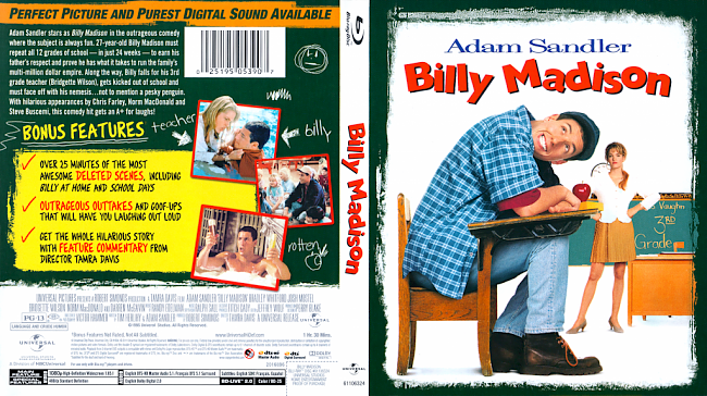 dvd cover Billy Madison