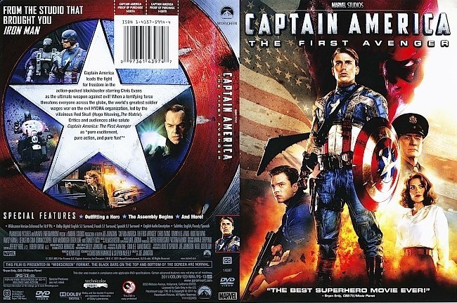 dvd cover Captain America: The First Avenger (2011)