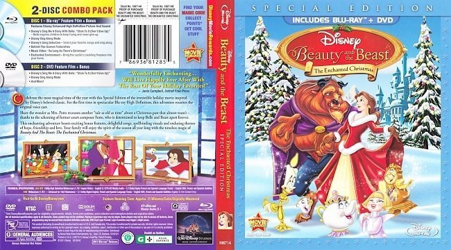dvd cover Beauty And The Beast: The Enchanted Christmas
