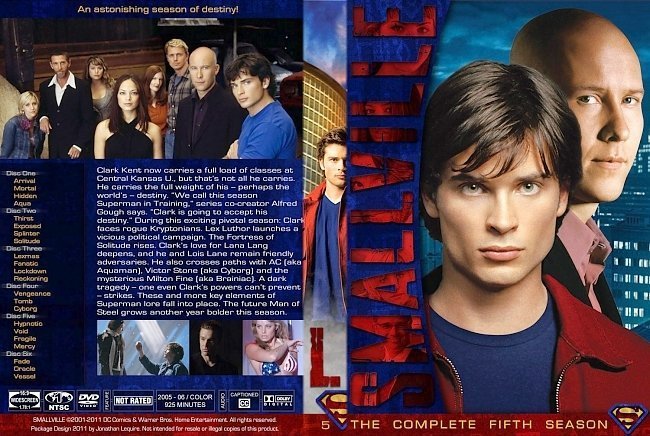 dvd cover Smallville Season 5