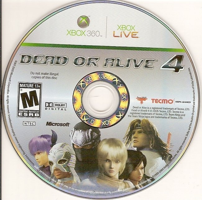 dvd cover Dead Or Alive 4 NTSC