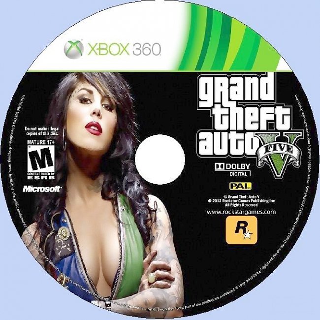 dvd cover Grand Theft Auto V PAL