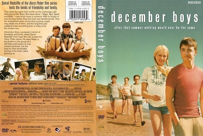 dvd cover December Boys (2007) WS R1