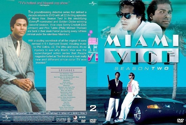 dvd cover Miami Vice Season 2