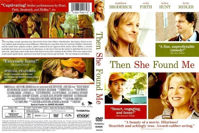 dvd cover Then She Found Me (2007) R1