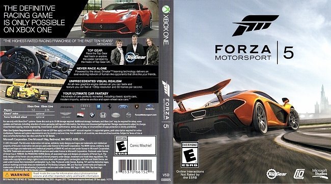 dvd cover Forza Motorsport 5 NTSC