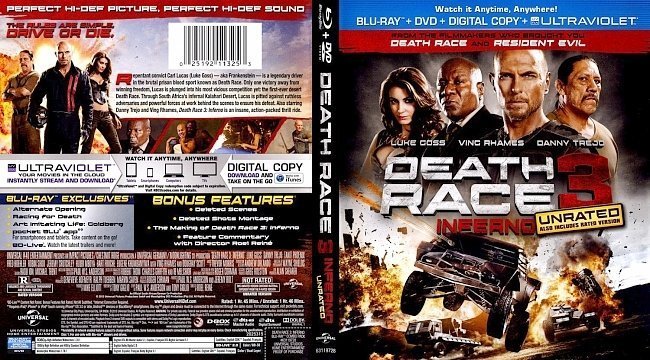 dvd cover Death Race 3 Inferno