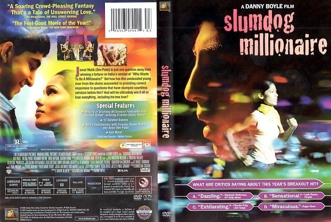 dvd cover Slumdog Millionaire (2008) R1