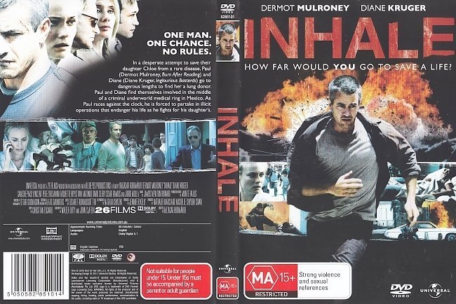 dvd cover Inhale (2010) WS R4