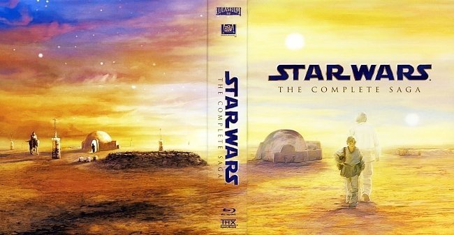 dvd cover Star Wars The Complete Saga Discs 1 6 Bluray