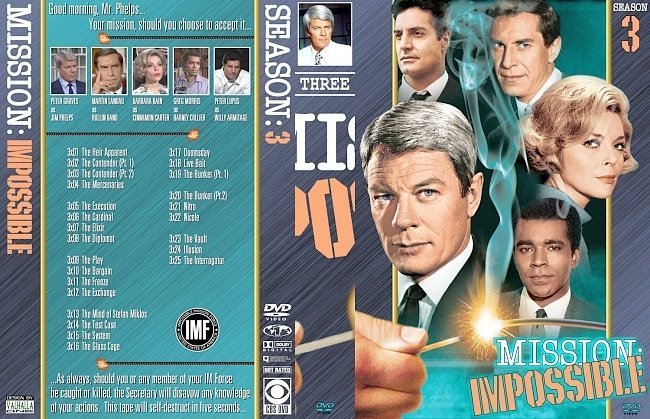 dvd cover Mission: Impossible Season 3