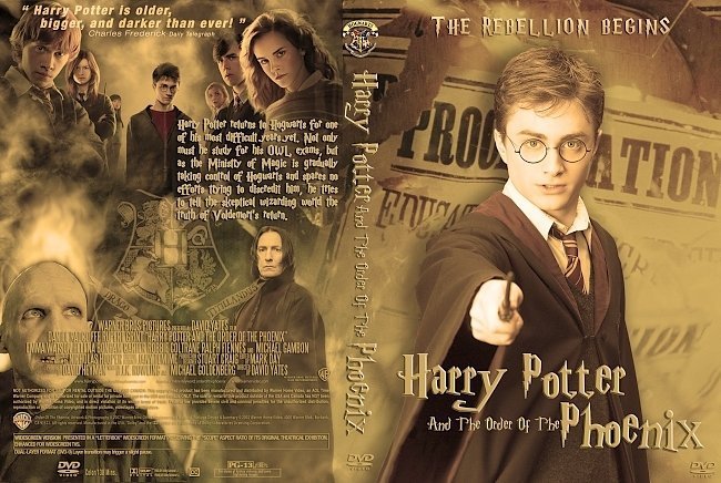 dvd cover Harry Potter And the Order of the Phoenix s