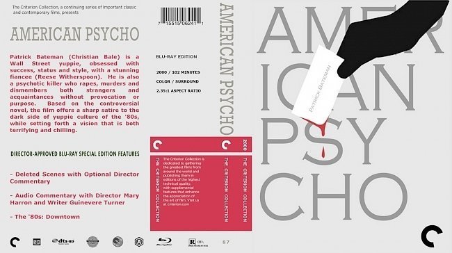 dvd cover American Psycho