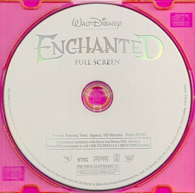 dvd cover Enchanted (2007) FS R1