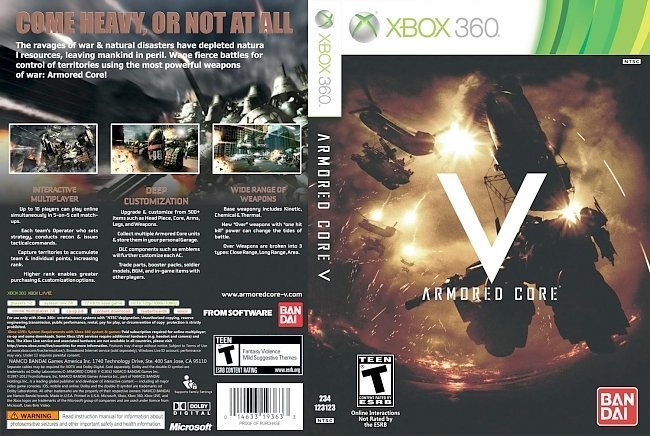 dvd cover Armored Core V