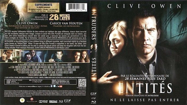 dvd cover Entites Intruders Canadian Bluray