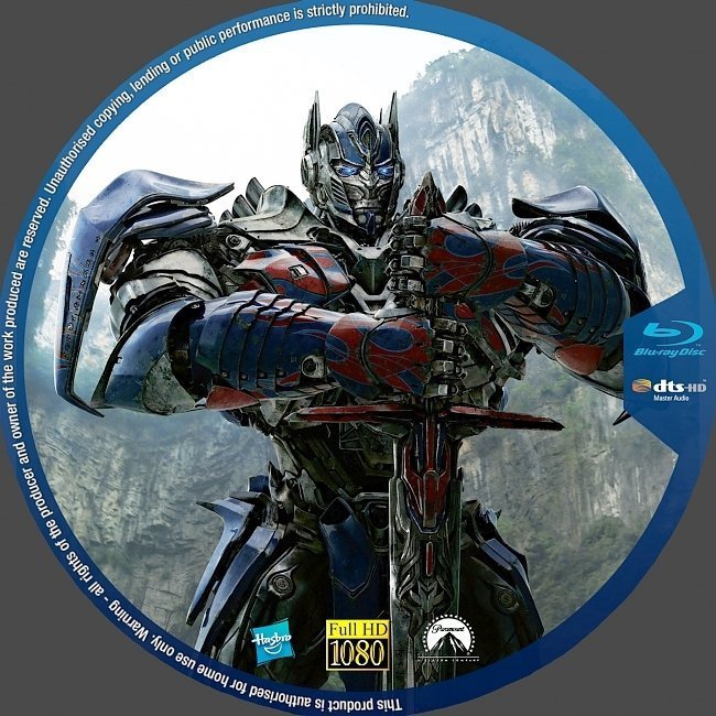 dvd cover Transformers: Age of Extinction R0 Custom Blu-Ray