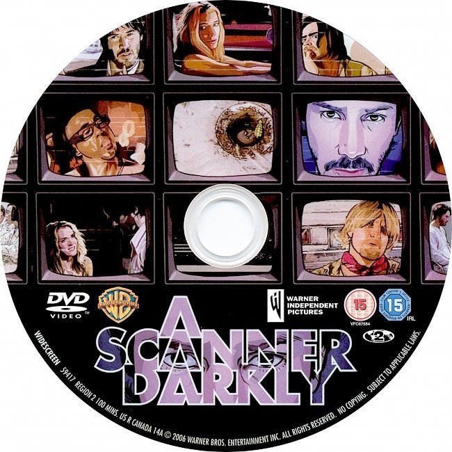 dvd cover A Scanner Darkly (2006) R2