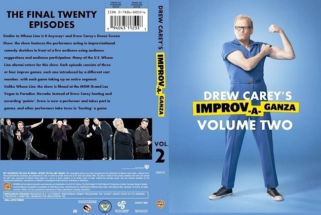 dvd cover Drew Carey's Improv A Ganza : Volume Two
