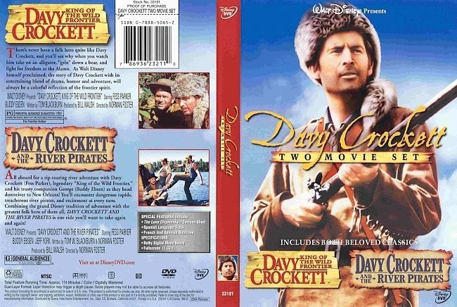 dvd cover Davy Crocket Double Feature