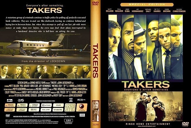 dvd cover Takers