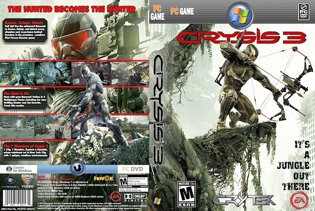dvd cover Crysis 3