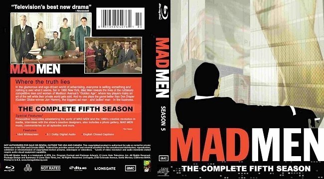 dvd cover Mad Men Season 5