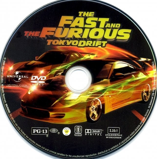 dvd cover The Fast And The Furious: Tokyo Drift (2006) R1