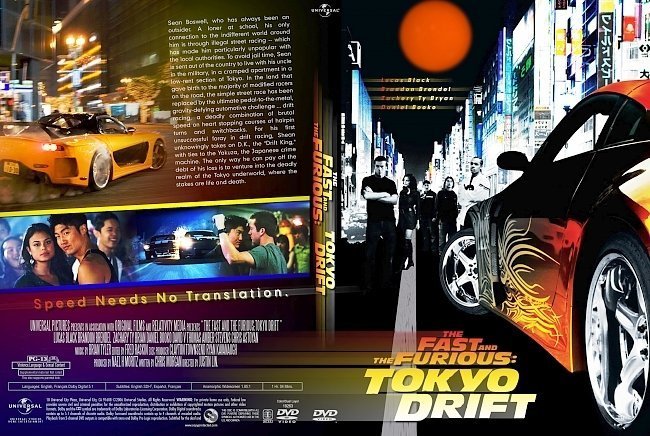 dvd cover The Fast And The Furious: Tokyo Drift (2006) R1