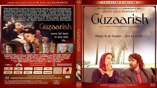 dvd cover Guzaarish